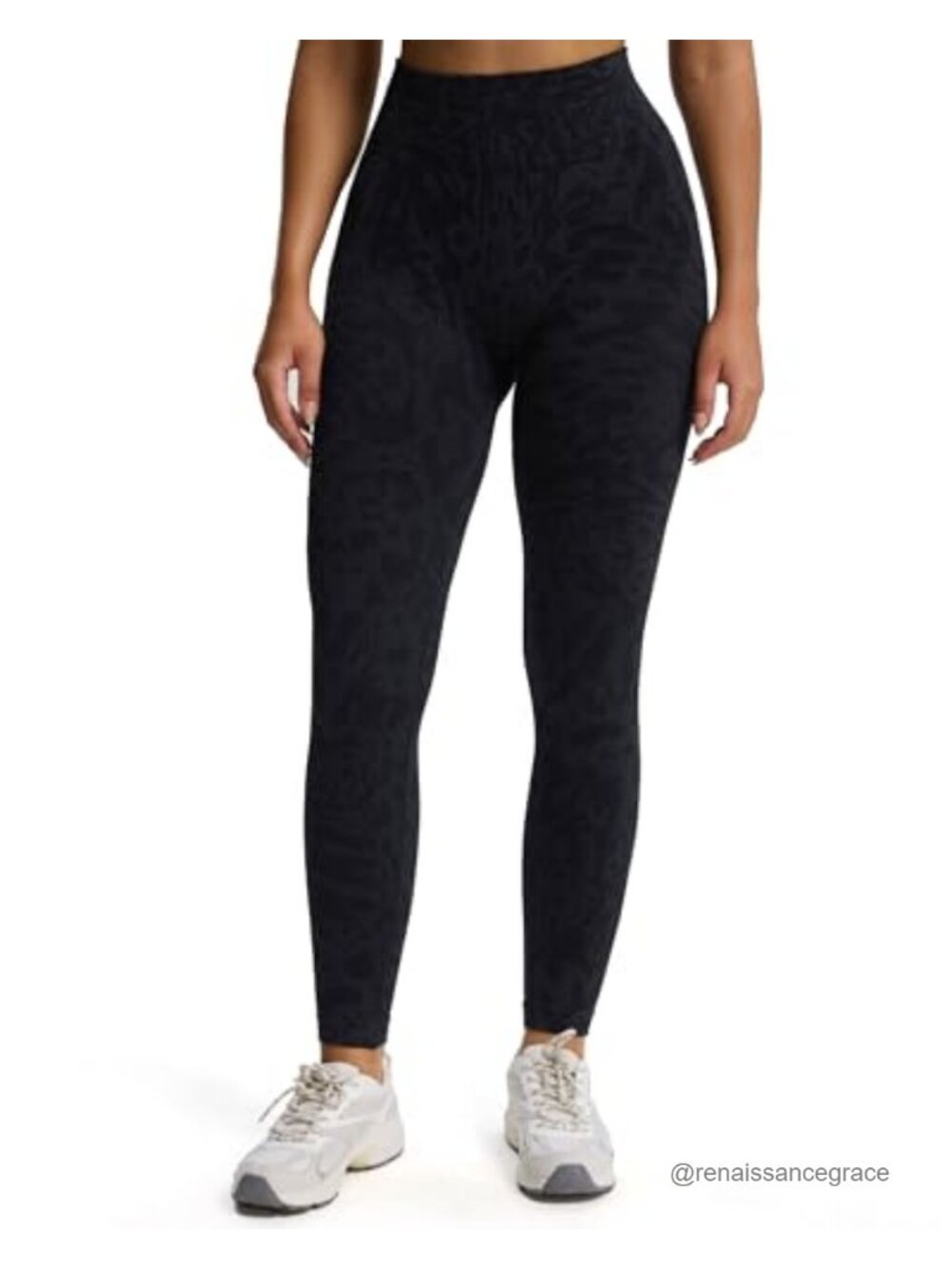 Seamless Camo Leggings High Rise Scrunch Ribbed Knit Yoga Workout